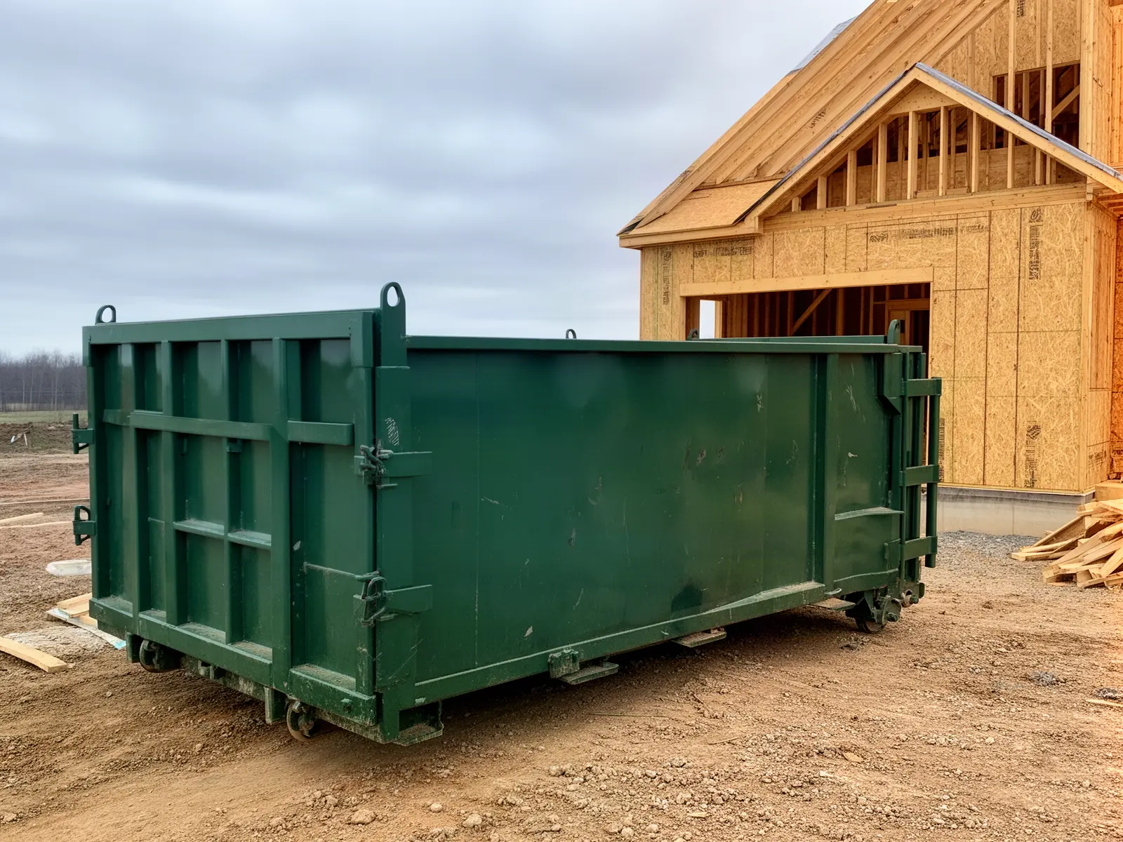 Roll-off dumpster from Erich's Dumpster Rental in Tucson, AZ
